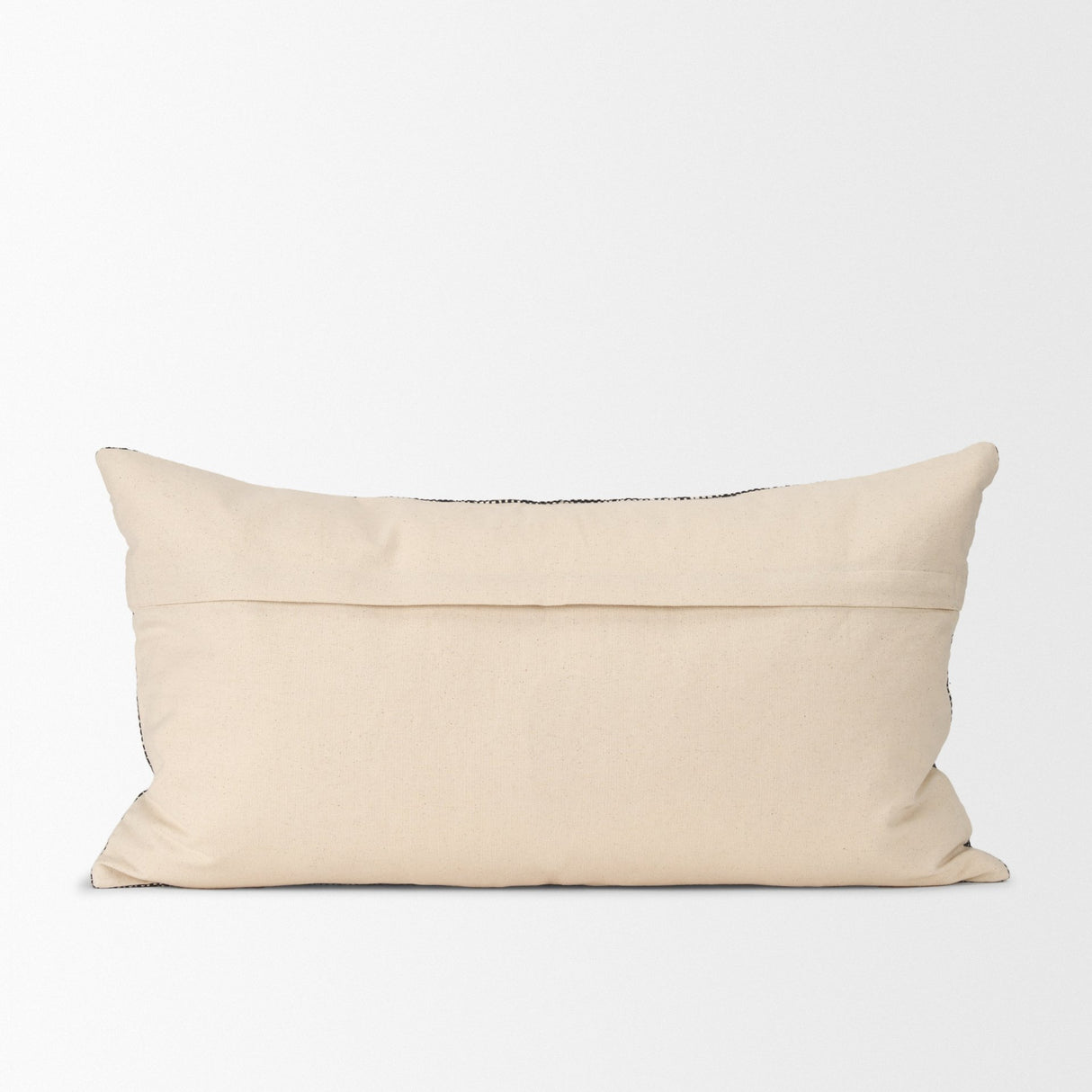 Jalia 14x26 Cream/Black Cotton Decorative Lumbar Pillow Cover w/Down Filler, Set of 2 from Mercana - Luna Furniture
