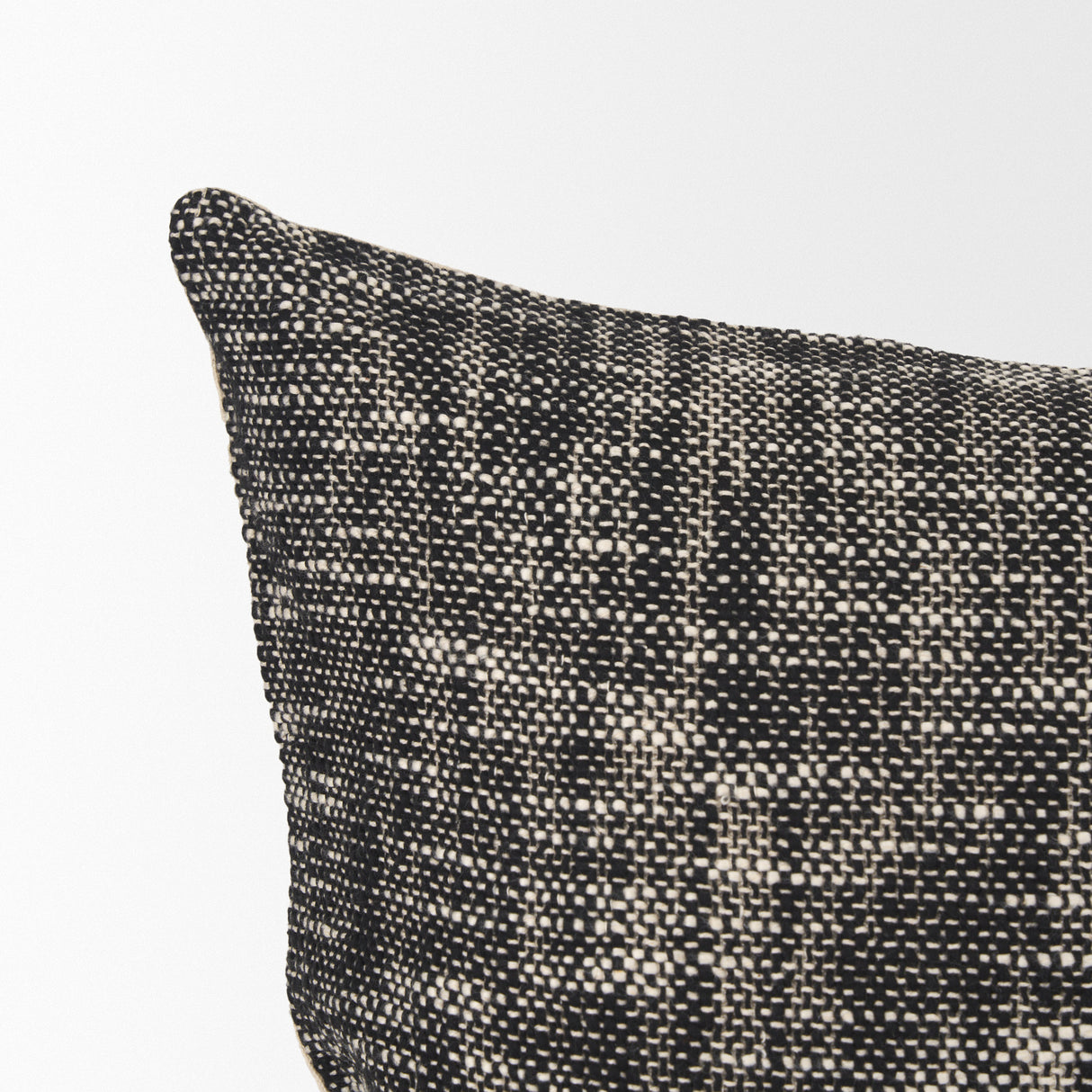 Jalia 14x26 Cream/Black Cotton Decorative Lumbar Pillow Cover w/Down Filler, Set of 2 from Mercana - Luna Furniture