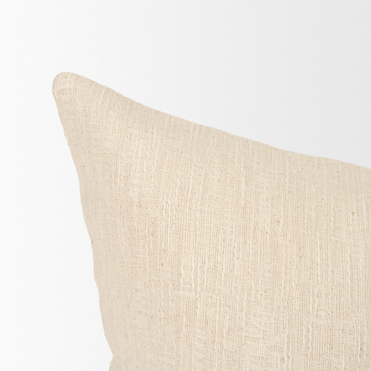Jenner 22x22 Cream Cotton Linen Blend Square Pillow Cover w/Filler, Set of 2 from Mercana - Luna Furniture