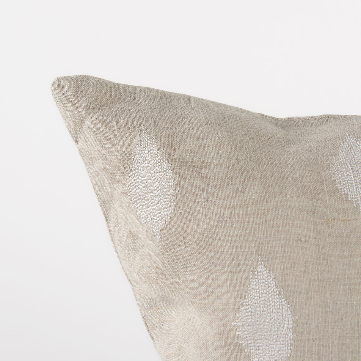 Enya 18x18 Beige and Cream Fabric Patterned Pillow Cover w/Non-Allergen Filler, Set of 2 from Mercana - Luna Furniture