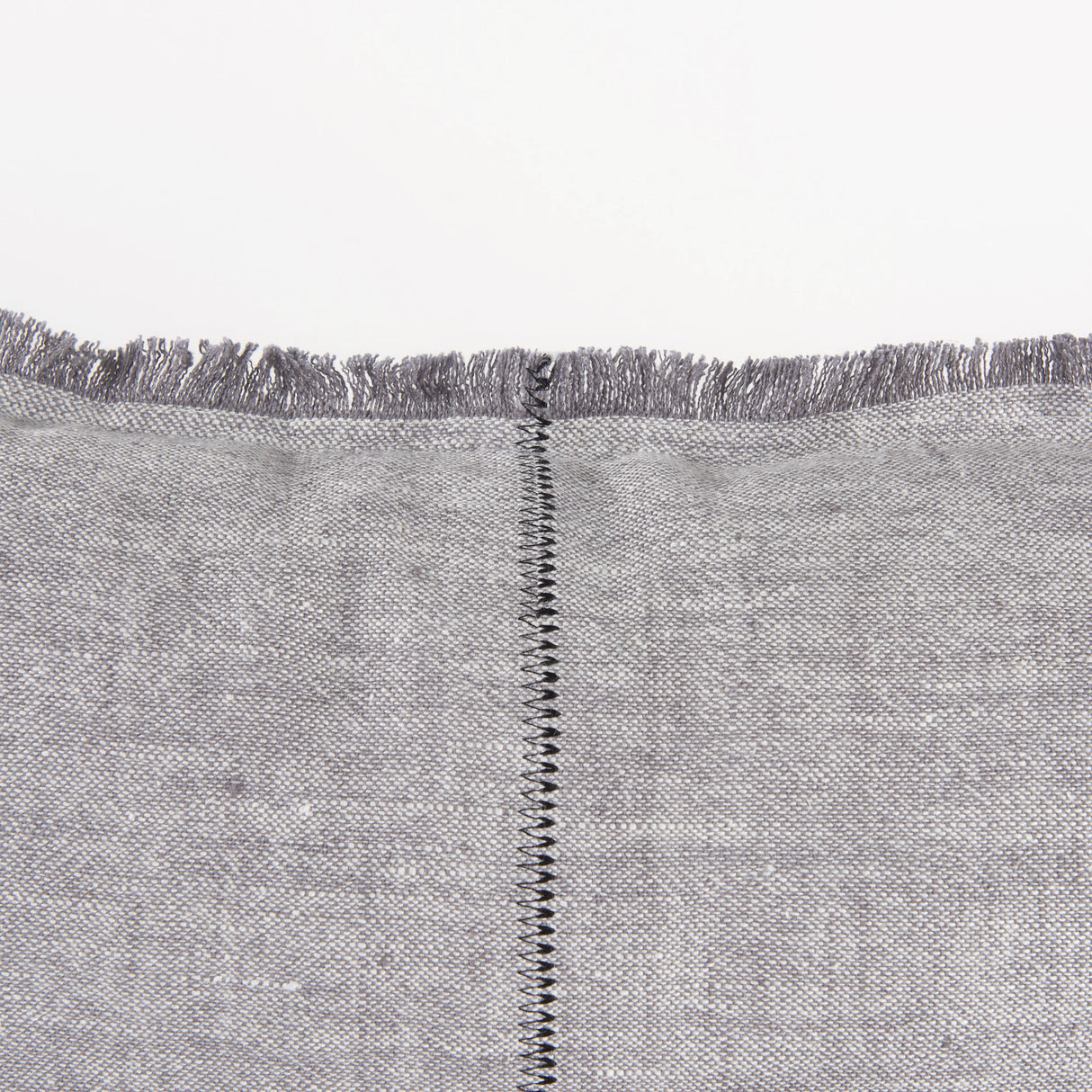 Thais 13x21 Gray Fabric Fringed Pillow Cover w/Non-Allegen Filler, Set of 2 from Mercana - Luna Furniture