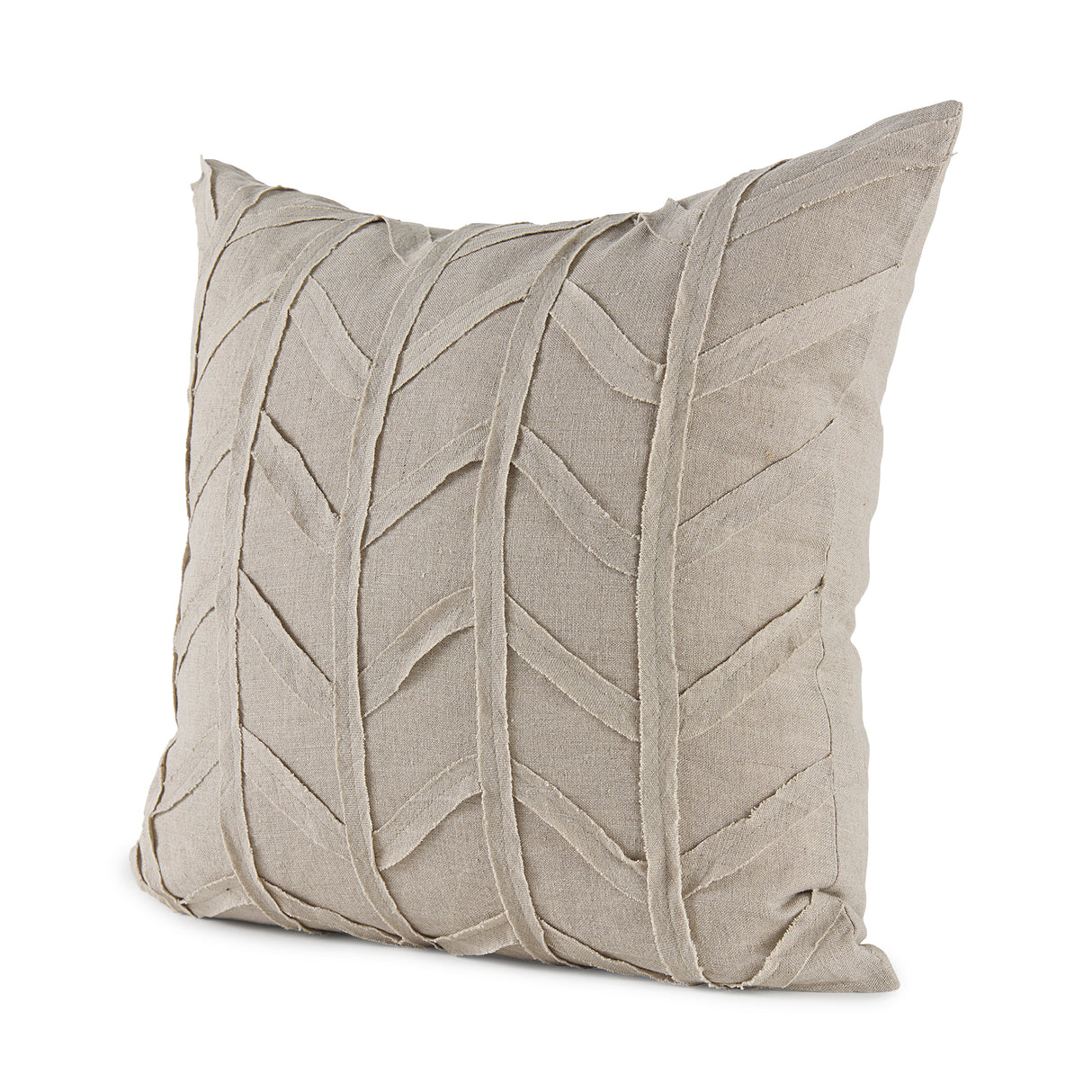 Ivivva 20x20 Beige Fabric Textured Pillow Cover w/Non-Allergen Filler, Set of 2 from Mercana - Luna Furniture