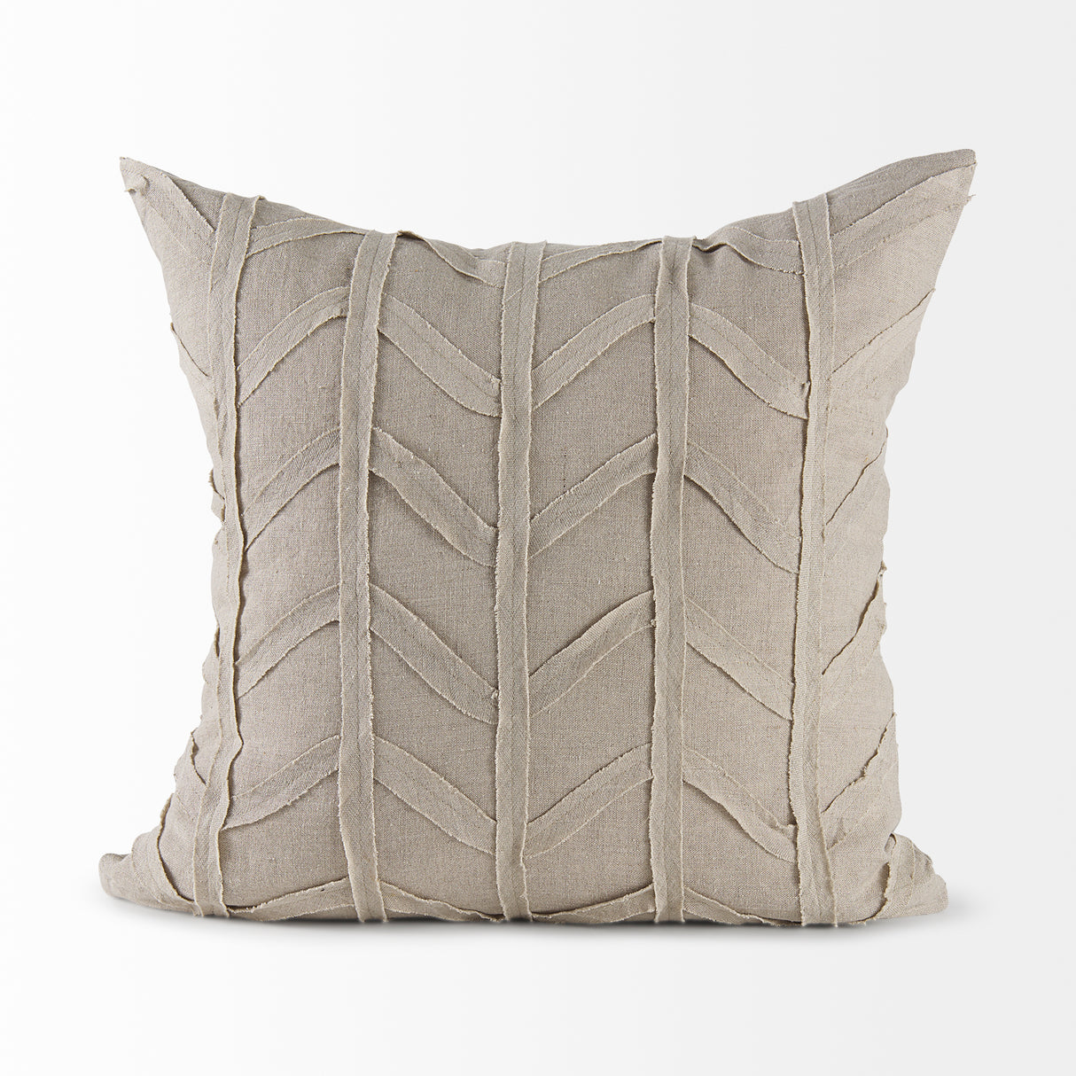 Ivivva 20x20 Beige Fabric Textured Pillow Cover w/Non-Allergen Filler, Set of 2 from Mercana - Luna Furniture
