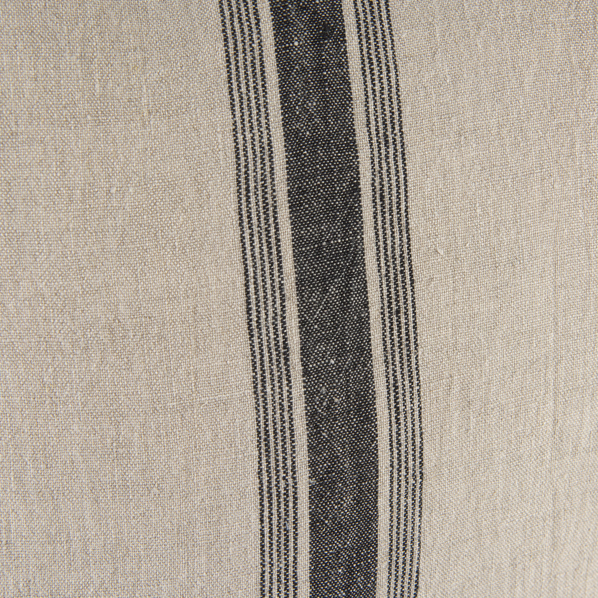 Hattie 20x20 Beige/Black Fabric Striped Pillow Cover w/Non-Allergen Filler, Set of 2 from Mercana - Luna Furniture