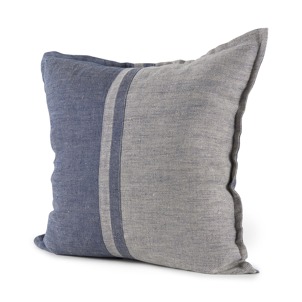 Aubrielle 20x20 Gray and Blue FabricPillow Cover w/Non-Allergen Filler, Set of 2 from Mercana - Luna Furniture