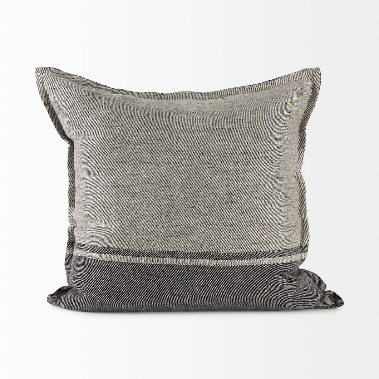 Zadie 20x20 Light/Dark Gray Fabric Color Blocked Pillow Cover w/Non Allergen FIller, Set of 2 from Mercana - Luna Furniture
