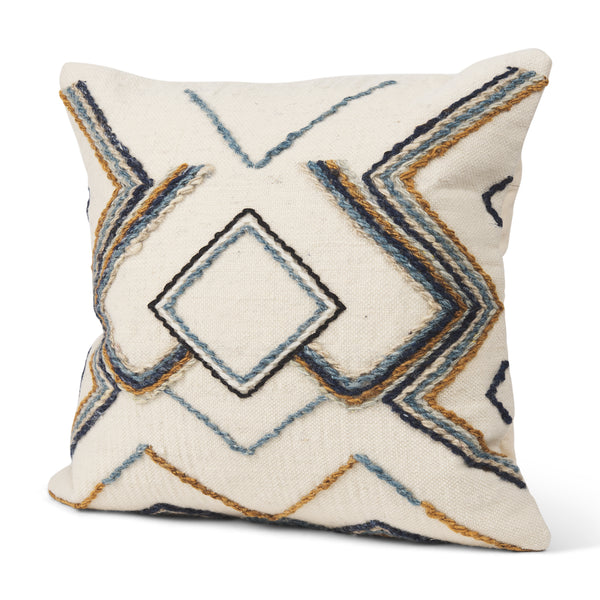Kitt 20x20 Square Pillow Cover w/Non-Allergen Cover, Set of 2