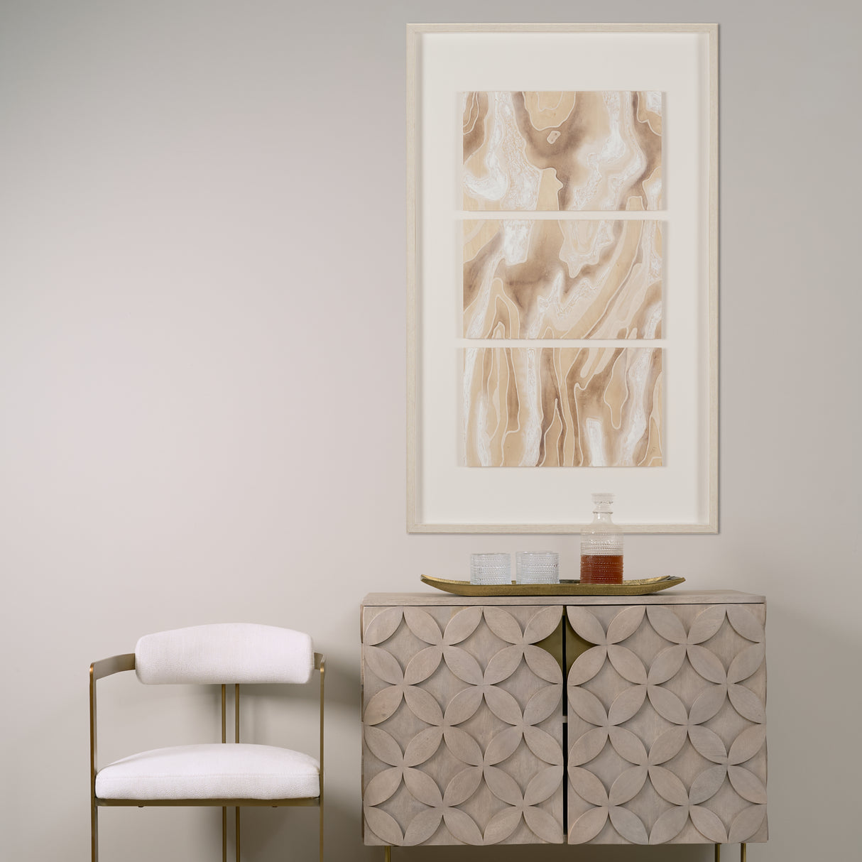 Coastal Topography by Mercana Studio Handmade Original Framed Artwork Matted under Glass from Mercana - Luna Furniture