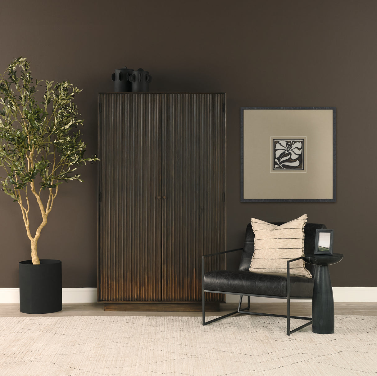 Spanish Tile Dark II by Mercana Studio Textured Framed Artwork Matted under Glass from Mercana - Luna Furniture