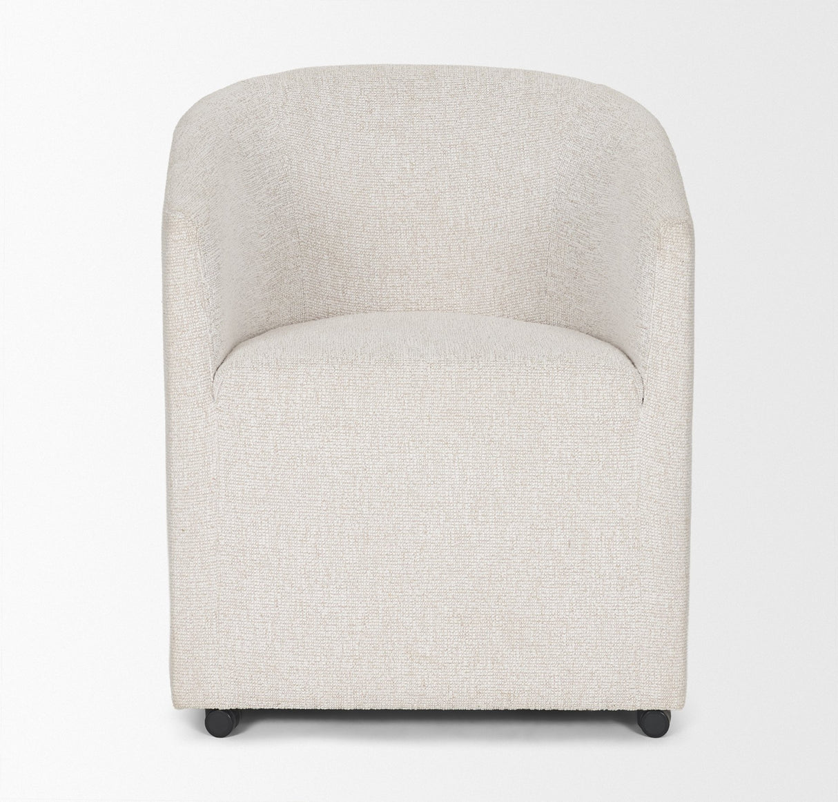 Sondra Cream Performance Fabric Upholstered Club Dining Chair from Mercana - Luna Furniture