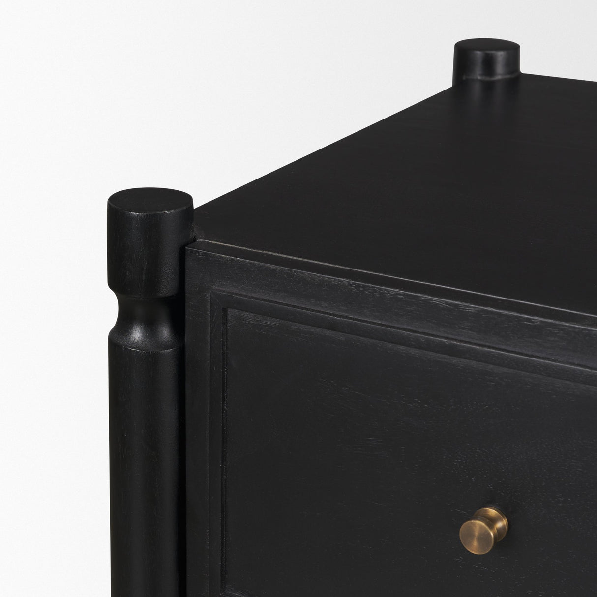 Phil Black Wood 2 Drawer Accent Cabinet from Mercana - Luna Furniture