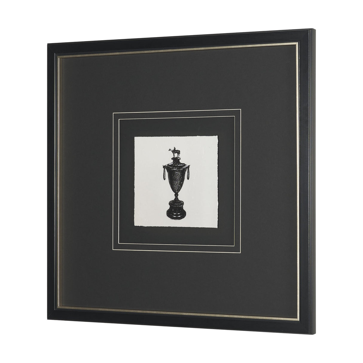 Equestrian Etching II by Mercana Studio Hand-Embellished Textured Framed Artwork Matted under Glass from Mercana - Luna Furniture