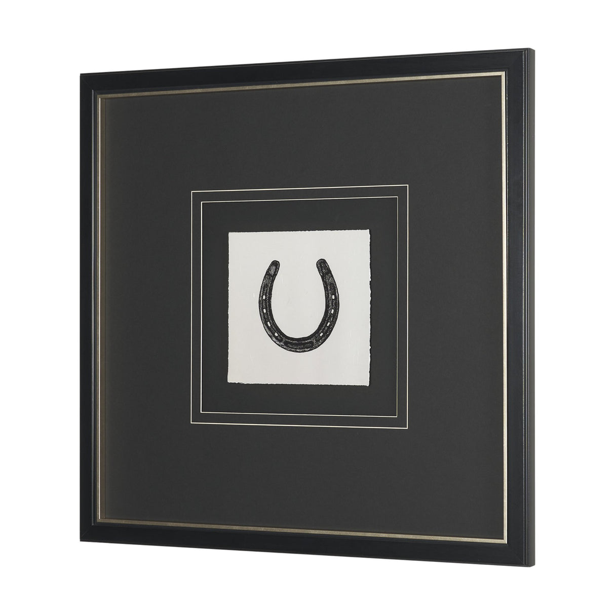 Equestrian Etching III by Mercana Studio Hand-Embellished Textured Framed Artwork Matted under Glass from Mercana - Luna Furniture