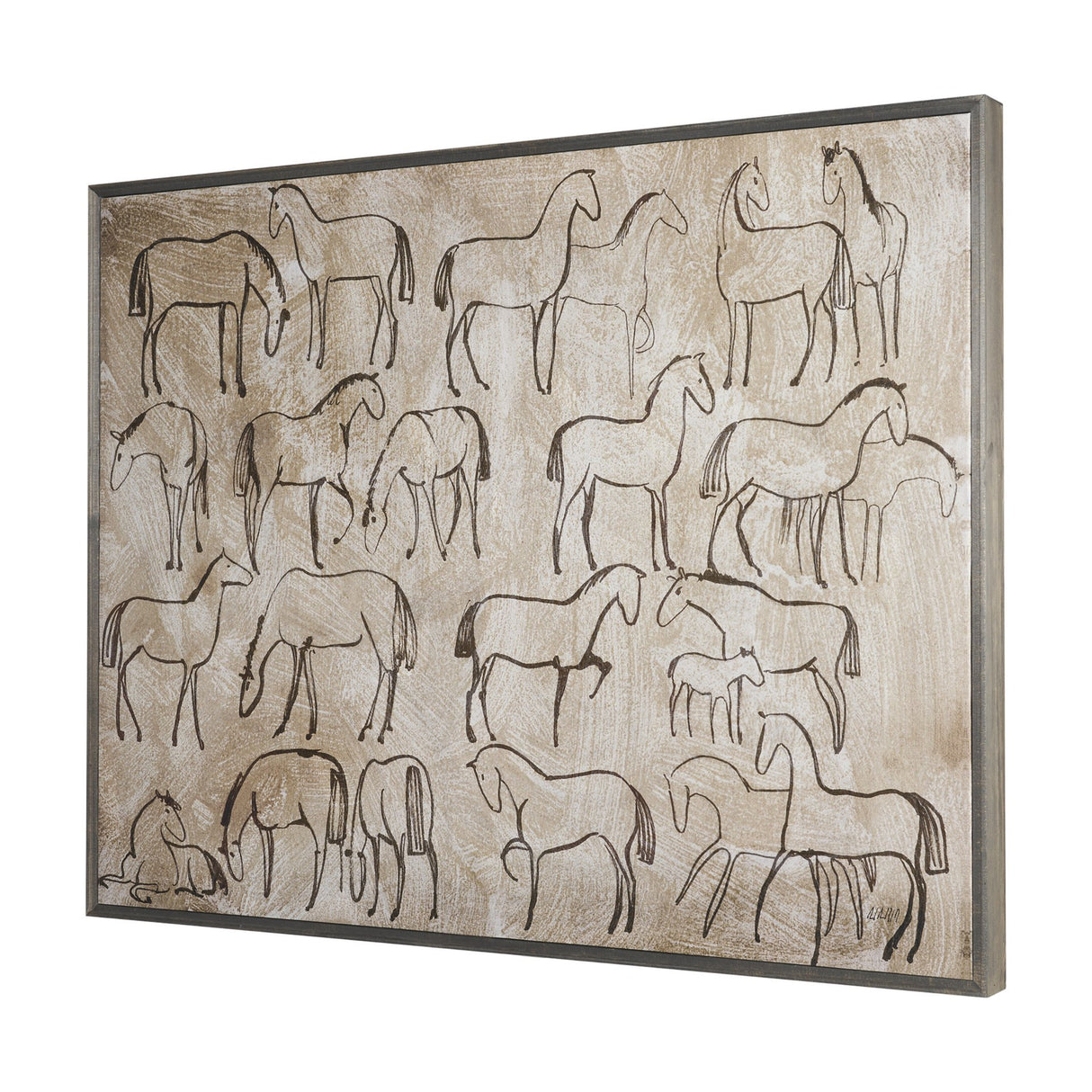 Buckskin by Mercana Studio Hand-Embellished Textured Framed Canvas Artwork from Mercana - Luna Furniture