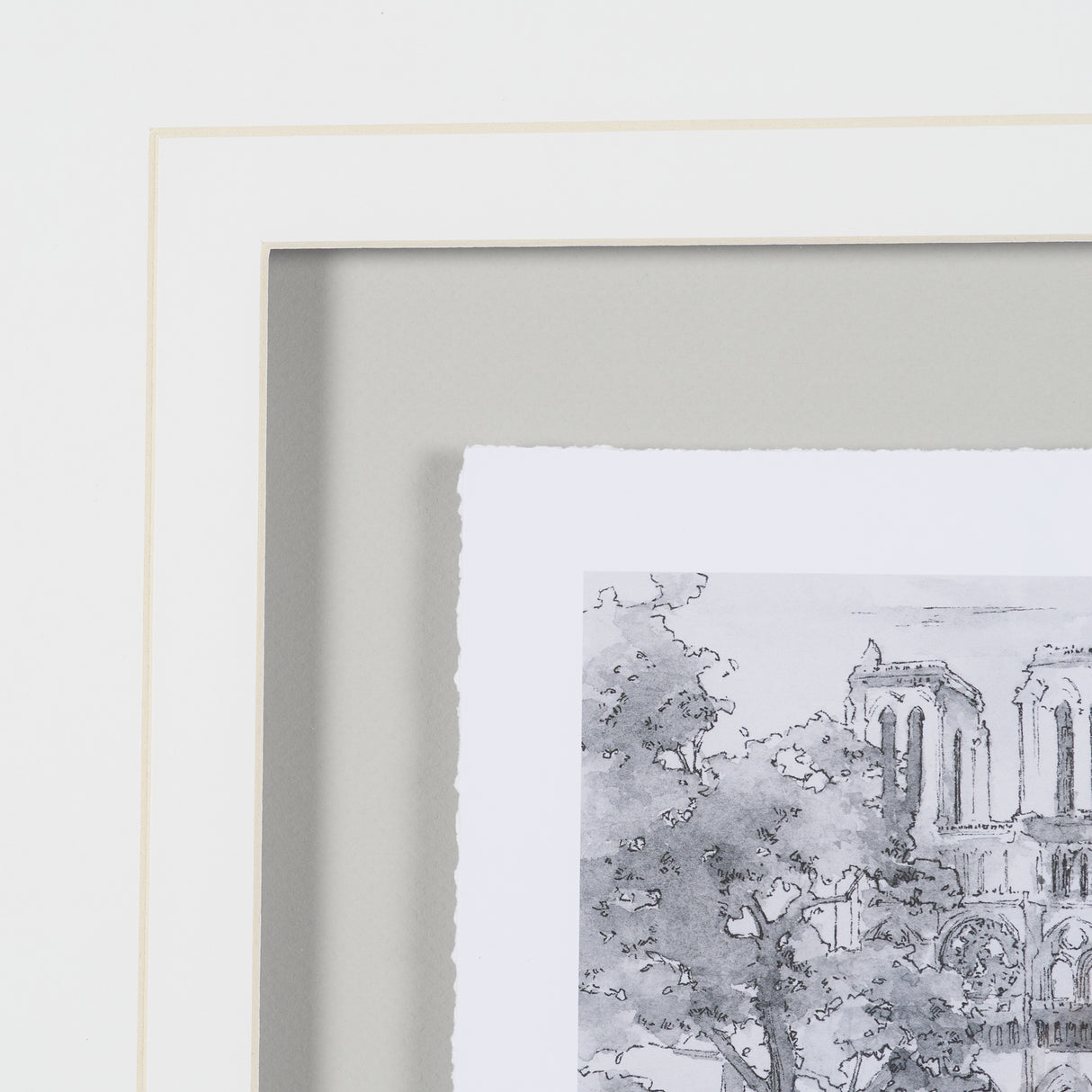 Water Side II by PanPan a Framed Art Print Matted under Glass from Mercana - Luna Furniture