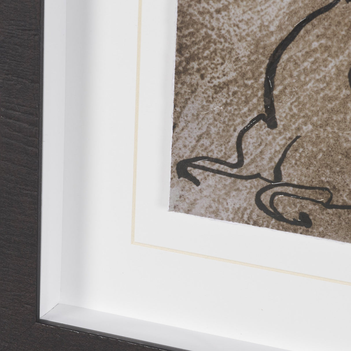 Buckskin by Mercana Studio Hand-Embellished Textured Framed Artwork Matted Under Glass from Mercana - Luna Furniture