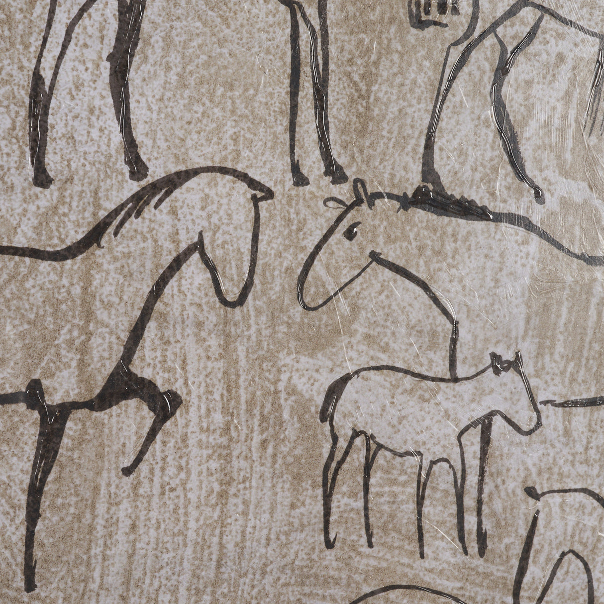 Buckskin by Mercana Studio Hand-Embellished Textured Framed Artwork Matted Under Glass from Mercana - Luna Furniture