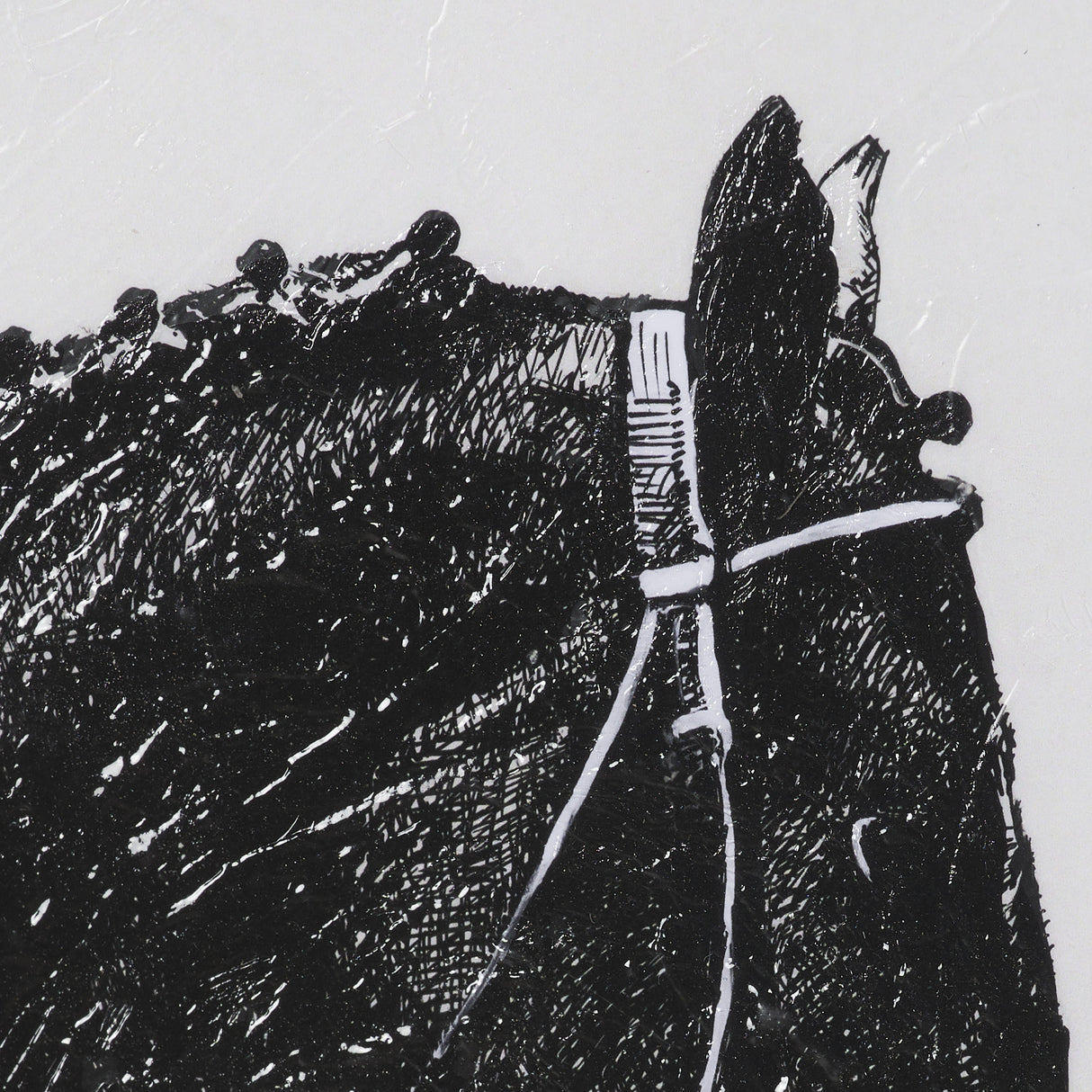 Equestrian Etching IV by Mercana Studio Hand-Embellished Textured Framed Artwork Matted under Glass from Mercana - Luna Furniture