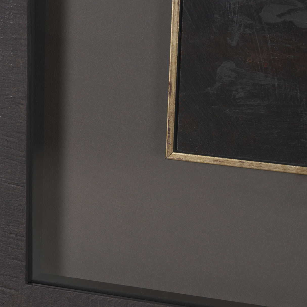 Golden Quiet I by Mercana Studio Hand-Embellished Textured Framed Artwork Matted under Glass from Mercana - Luna Furniture