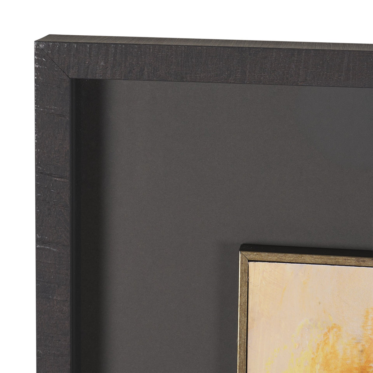 Golden Quiet II by Mercana Studio Hand-Embellished Textured Framed Artwork Matted under Glass from Mercana - Luna Furniture