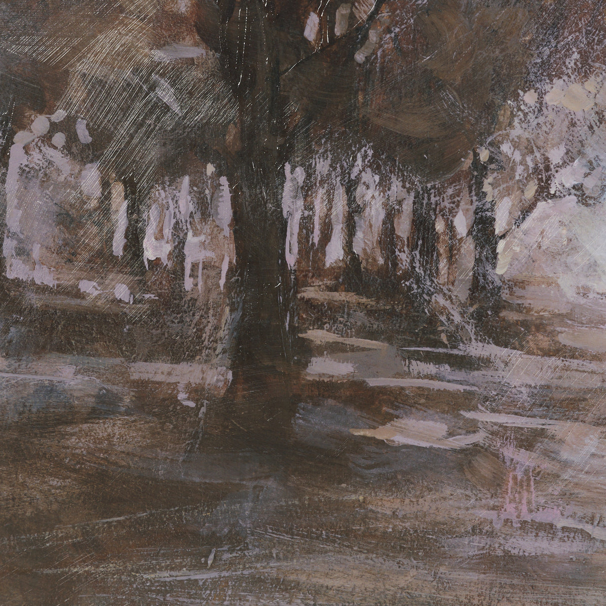 Peaceful Forest II by Mercana Studio Hand-Embellished Textured Framed Artwork Matted under Glass from Mercana - Luna Furniture