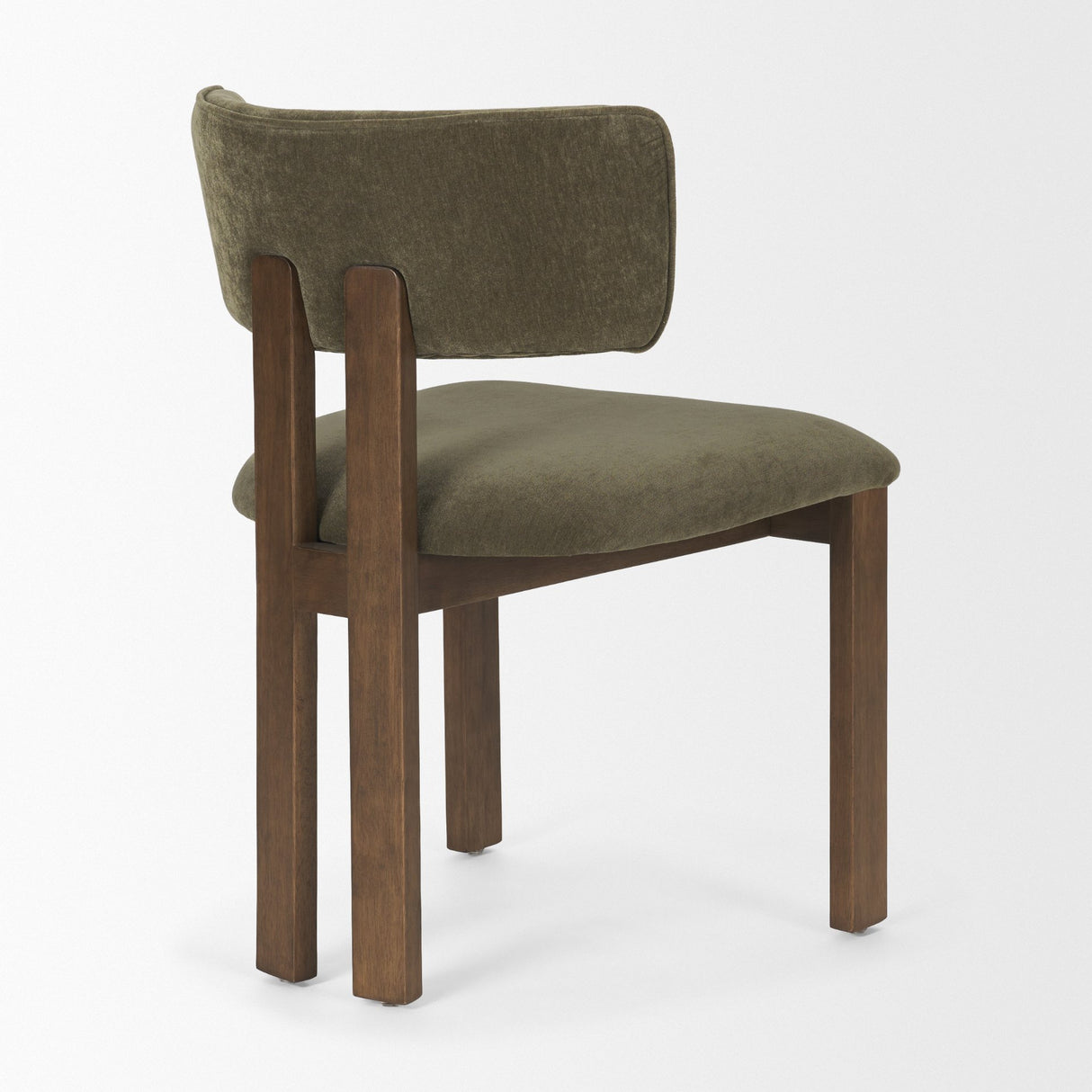 Soho Curved Open Back Olive Tripod Frame Dining Chair from Mercana - Luna Furniture
