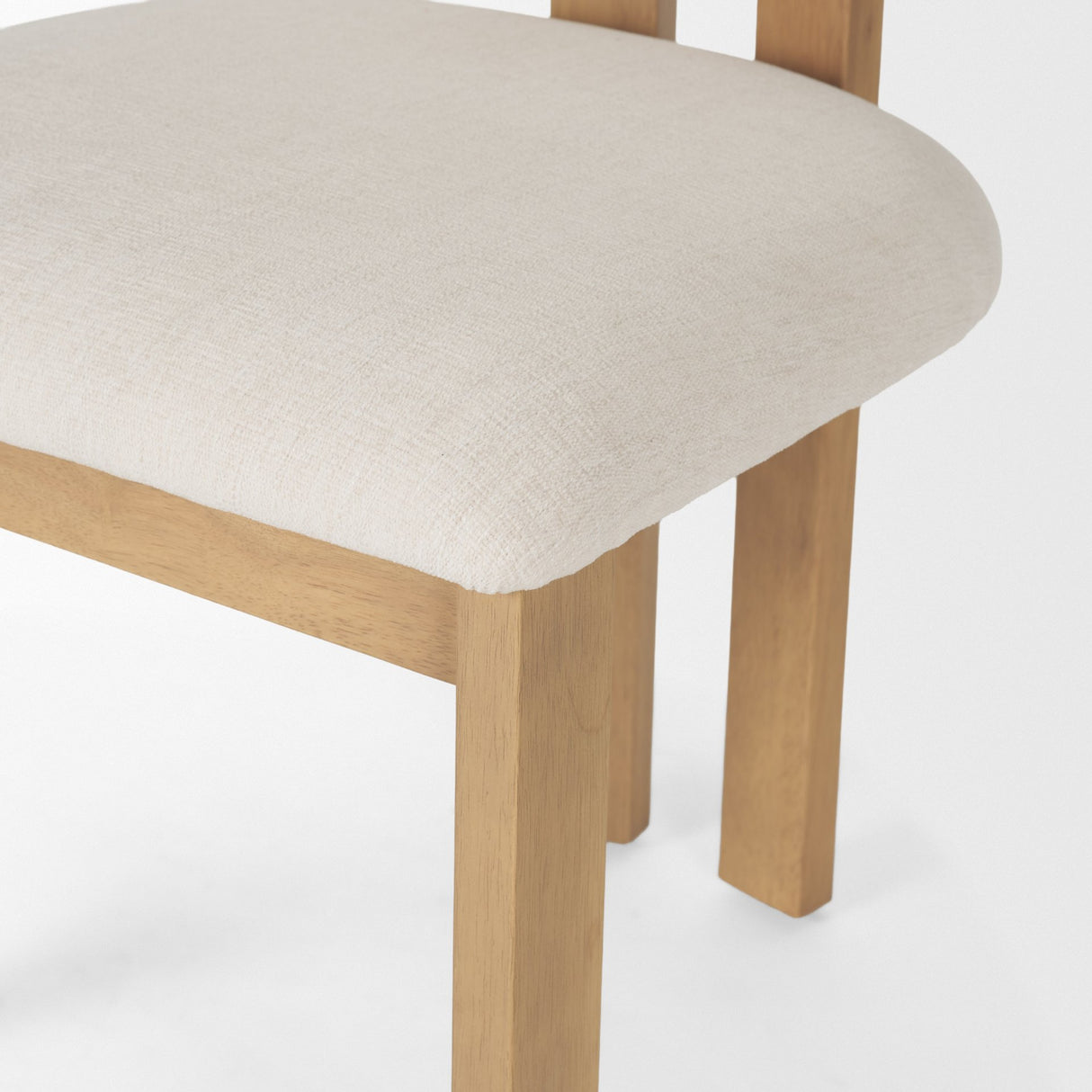 Soho Curved Open Back Cream w/ Light Brown Tripod Frame Dining Chair from Mercana - Luna Furniture