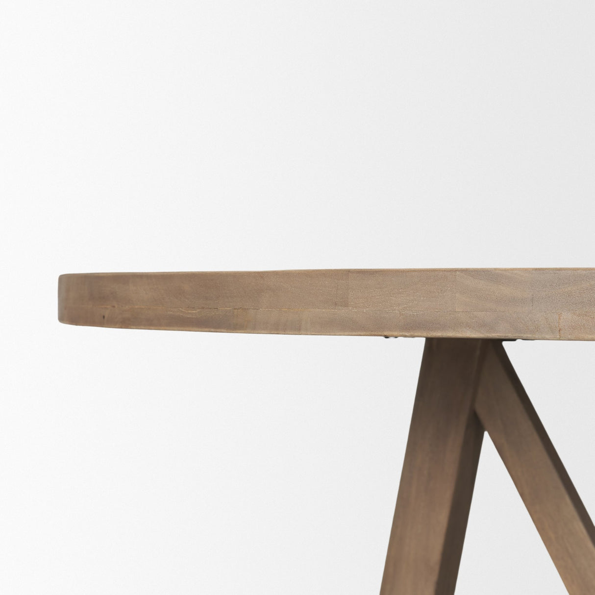 Legolas I 60" Round Brown Solid Wood Top & Base Dining Table from Mercana - Luna Furniture