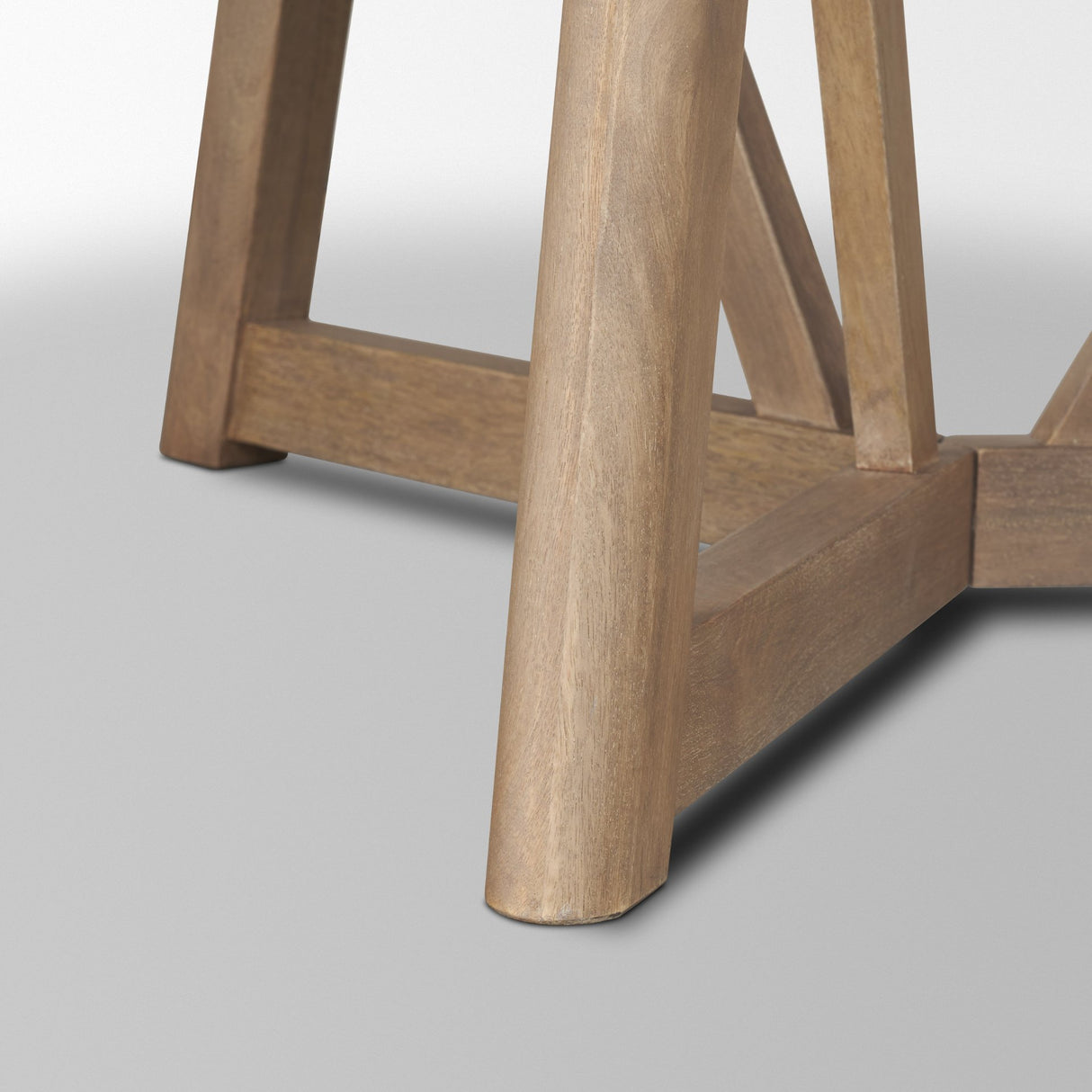 Legolas I 60" Round Brown Solid Wood Top & Base Dining Table from Mercana - Luna Furniture