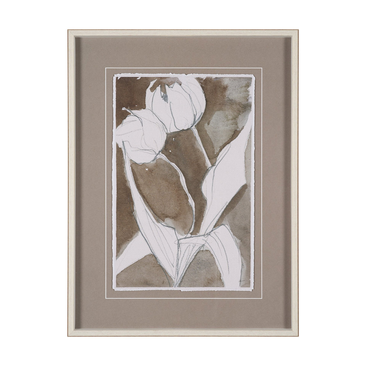 Tulip Bloom IV by Mercana Studio Hand-Embellished Framed Artwork Matted under Glass from Mercana - Luna Furniture