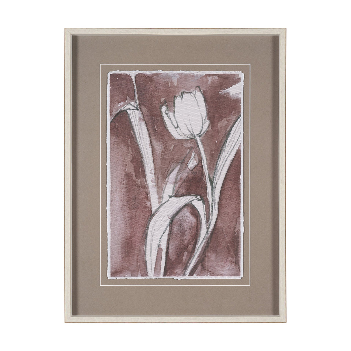 Tulip Bloom I by Mercana Studio Hand-Embellished Framed Artwork Matted under Glass from Mercana - Luna Furniture