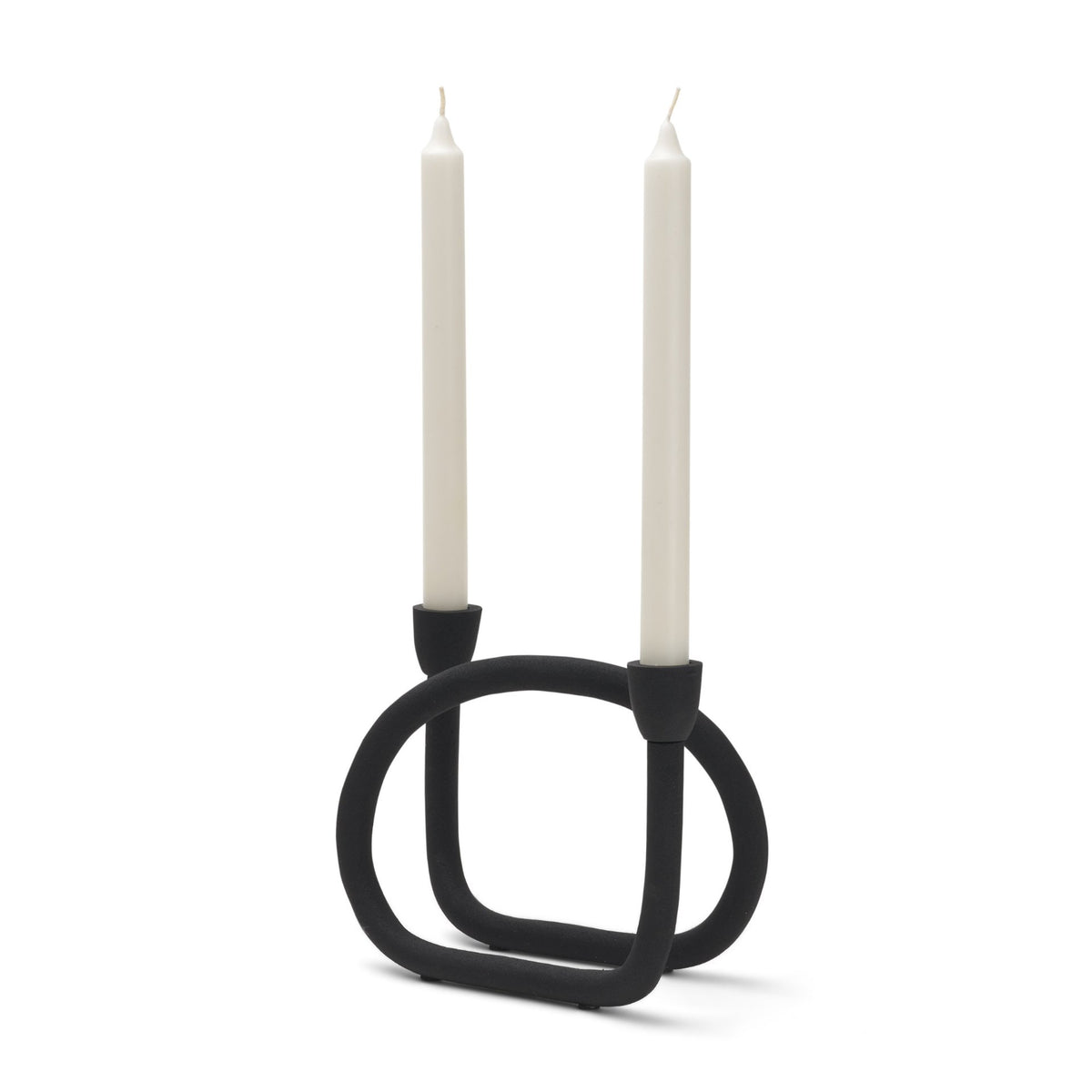 Serpens Black Metal Large Candleholder from Mercana - Luna Furniture