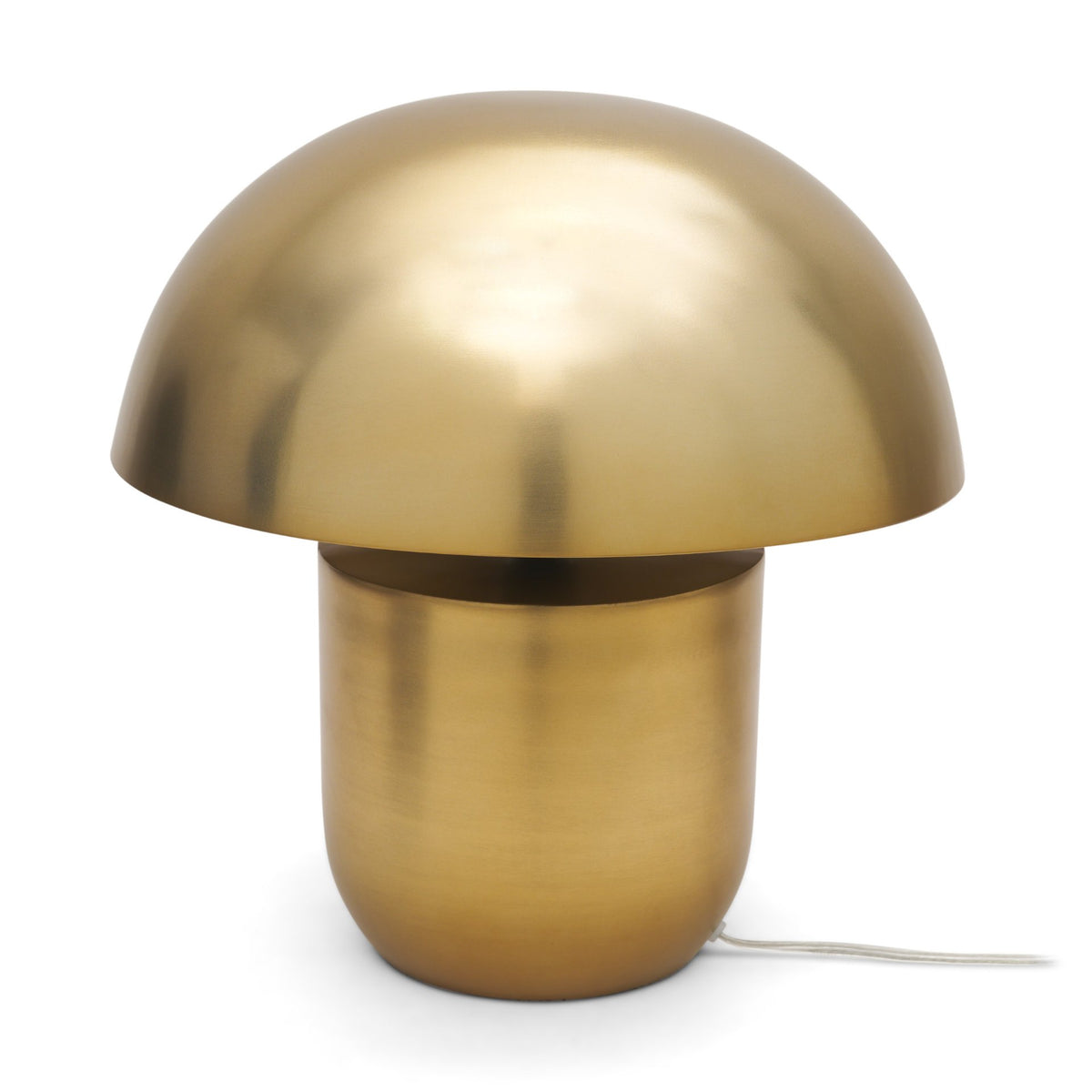 Orlo 15.4" Gold Metal Mushroom Table Lamp from Mercana - Luna Furniture
