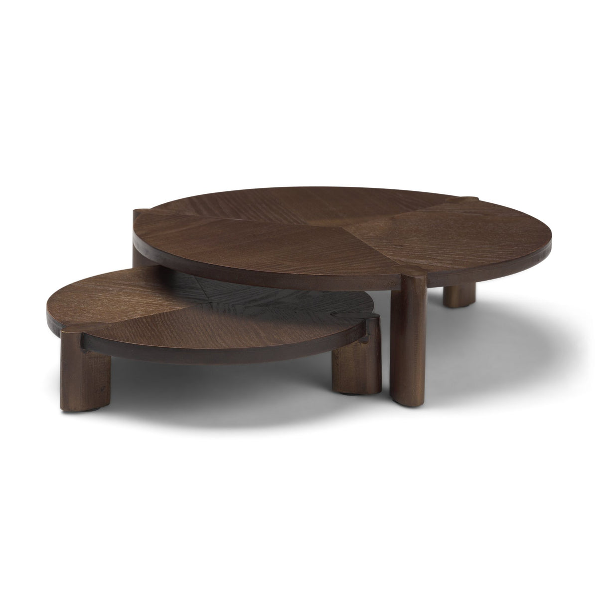 Stow Dark Brown Walnut Wood Risers (Set of 2) from Mercana - Luna Furniture