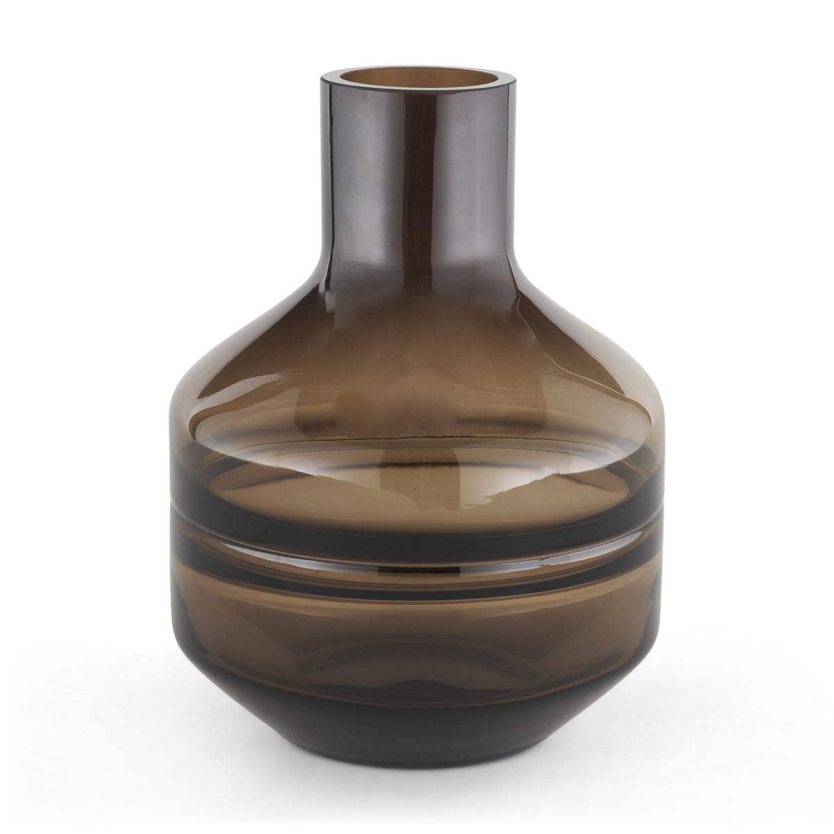 Aurel Small Brown Glass Vase