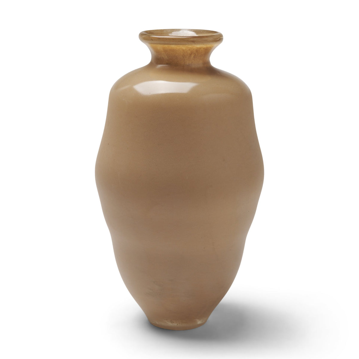Dune Matte Brown Glass Vase from Mercana - Luna Furniture