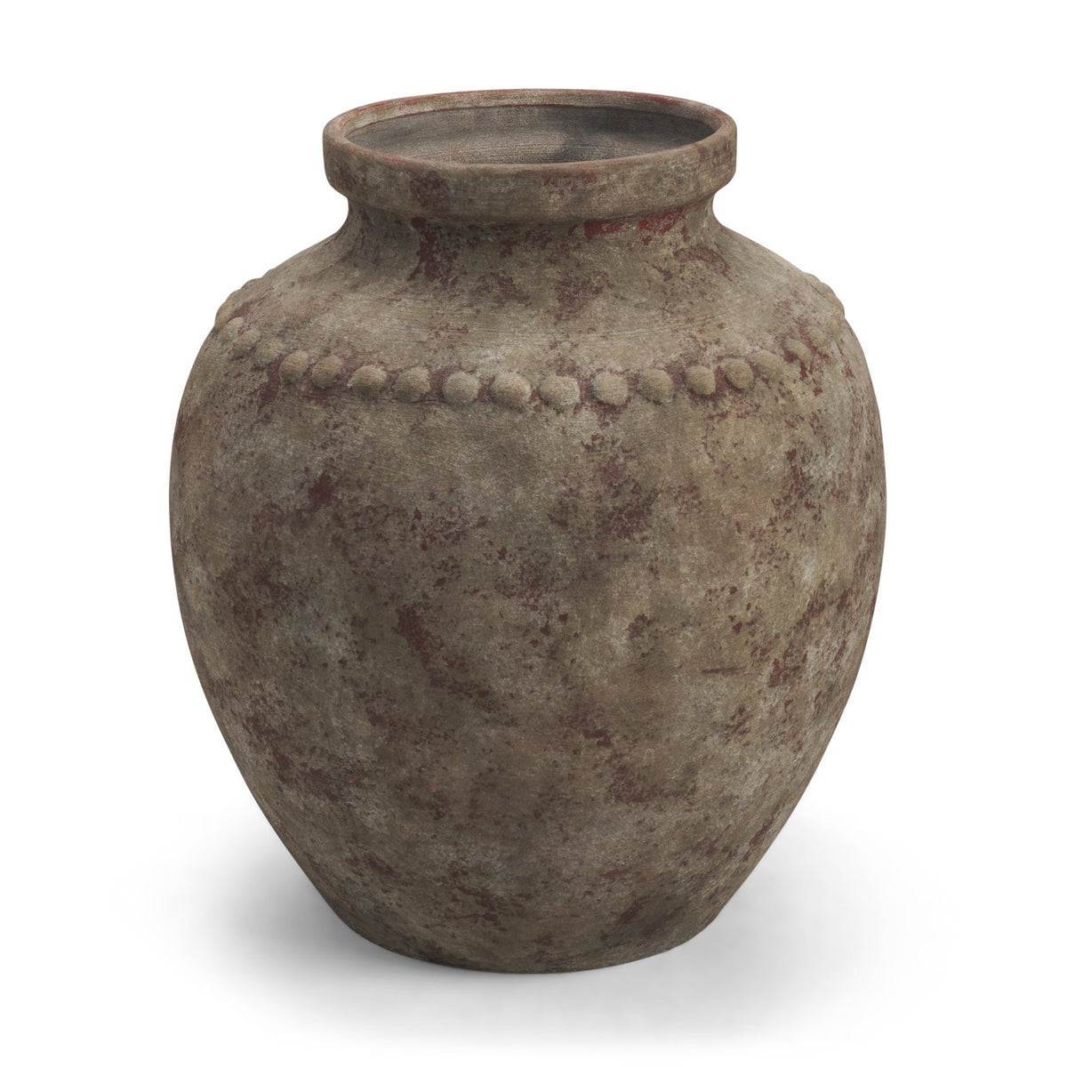 Mattone 24.4H Rustic Weathered Terracotta Floor Vase from Mercana - Luna Furniture