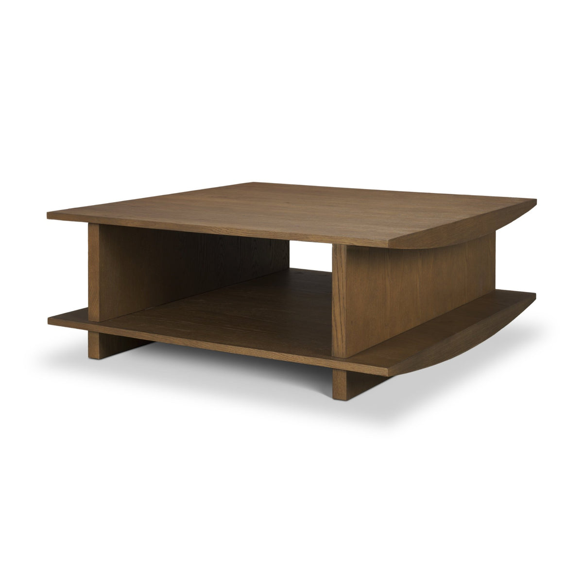 Boden 42" Square Wood Coffee Table w/ Open Shelf from Mercana - Luna Furniture