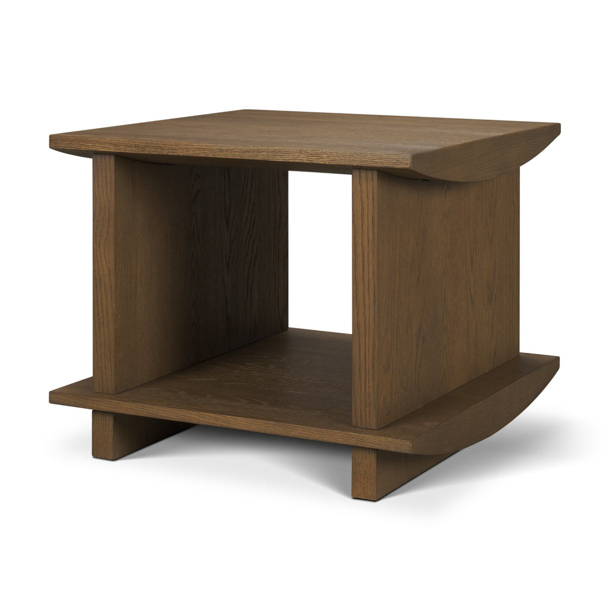 Boden Wood Side Table w/ Open Shelves from Mercana - Luna Furniture
