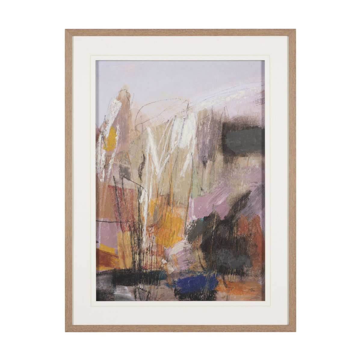 Abstract Autumn 3 by Mercana Studio Hand-Embellished Textured Framed Artwork Matted under Glass from Mercana - Luna Furniture