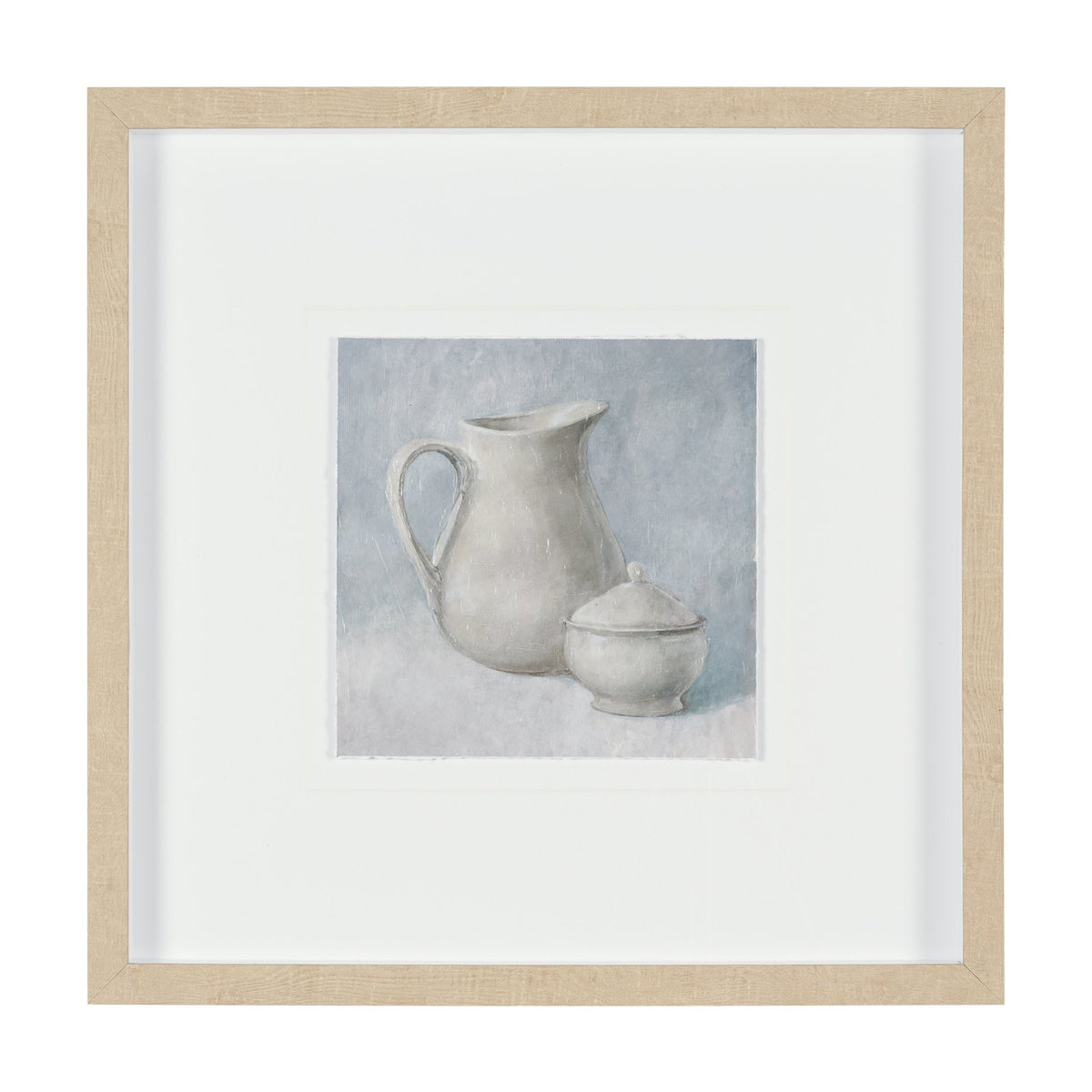 Studies in White and Ash: Study I by Mercana Studio Textured Framed Artwork Matted under Glass from Mercana - Luna Furniture