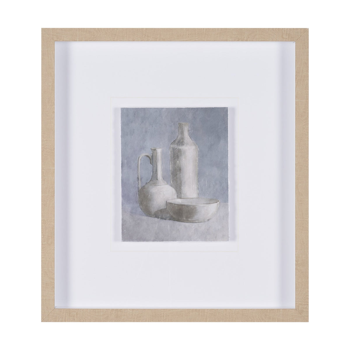 Studies in White and Ash: Study IV by Mercana Studio Textured Framed Artwork Matted under Glass from Mercana - Luna Furniture