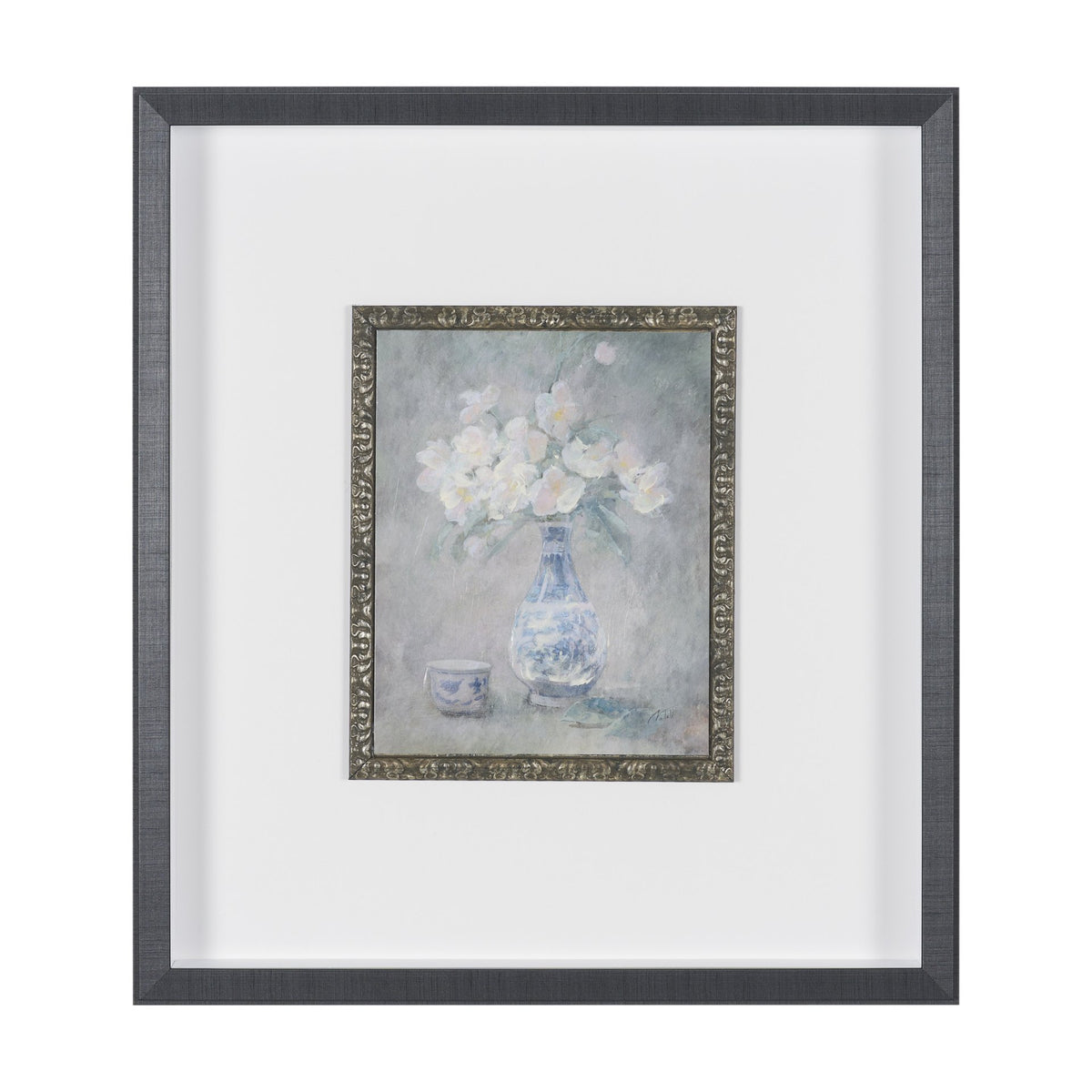 Dynasty Bloom III by Mercana Studio Hand-Embellished Textured Framed Artwork Matted under Glass from Mercana - Luna Furniture