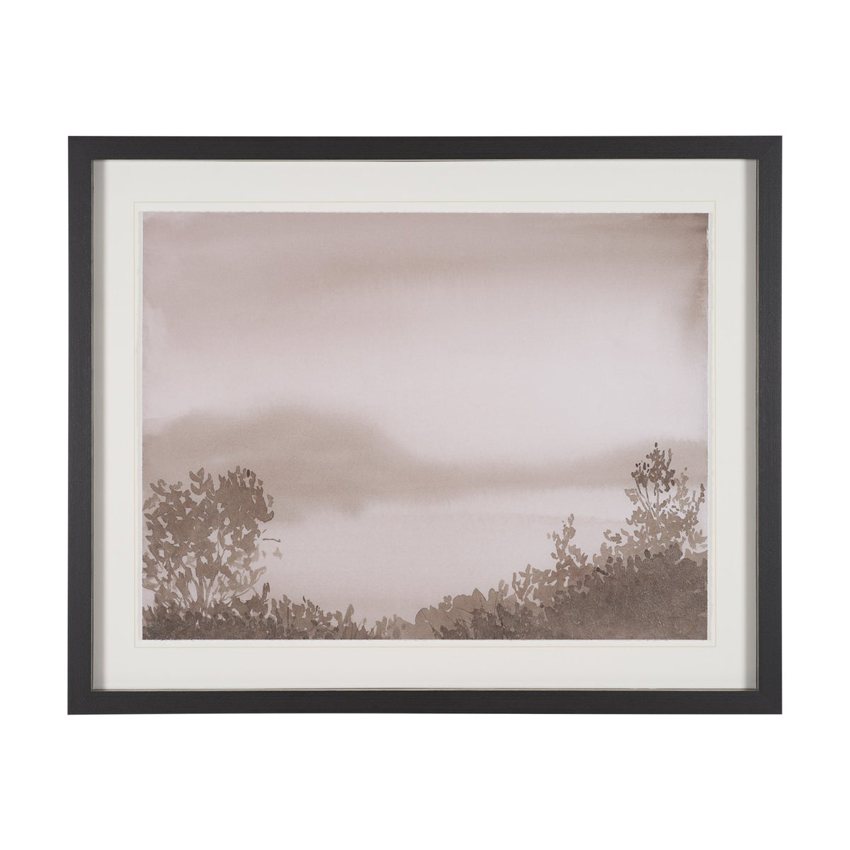 Lowland Fog by Mercana Studio Hand-Embellished Textured Framed Artwork Matted under Glass from Mercana - Luna Furniture