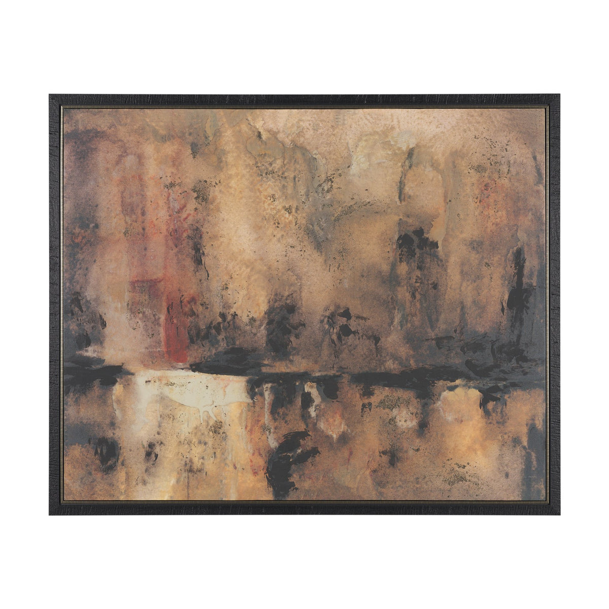 Give or Take by Ira Havuka Hand-Embellished Textured Framed Canvas Artwork