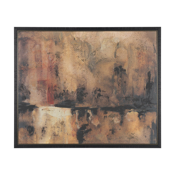 Give or Take by Ira Havuka Hand-Embellished Textured Framed Canvas Artwork
