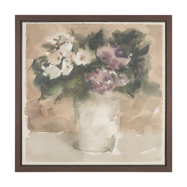 Violet by Mercana Studio Hand-Embellished Textured Framed Canvas Artwork