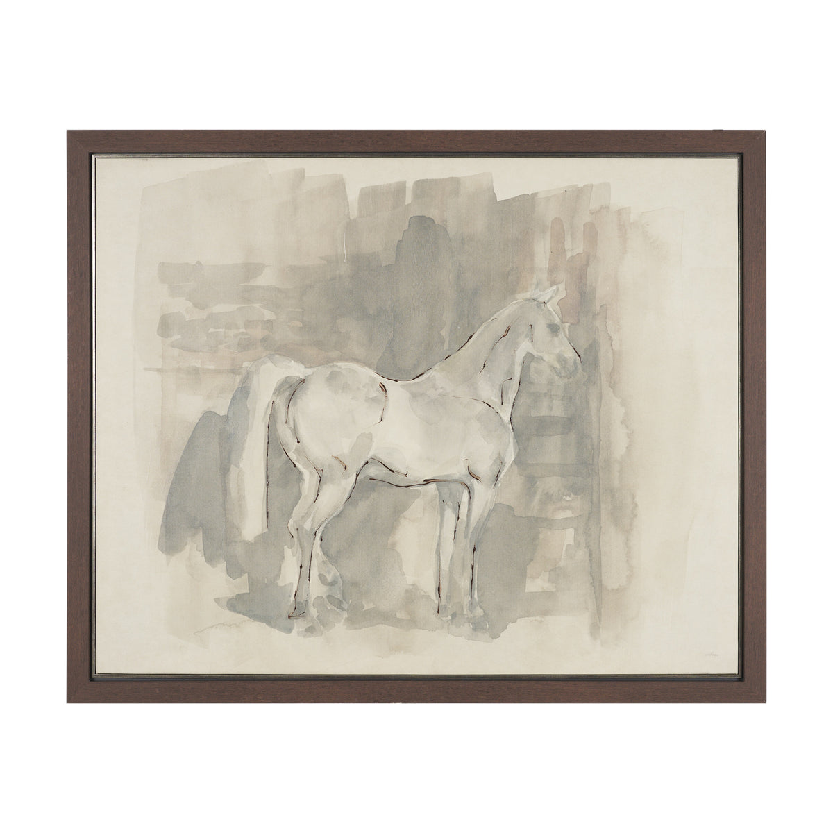 Figure Study: Equine Form I by Mercana Studio Hand-Embellished Textured Framed Canvas Artwork from Mercana - Luna Furniture
