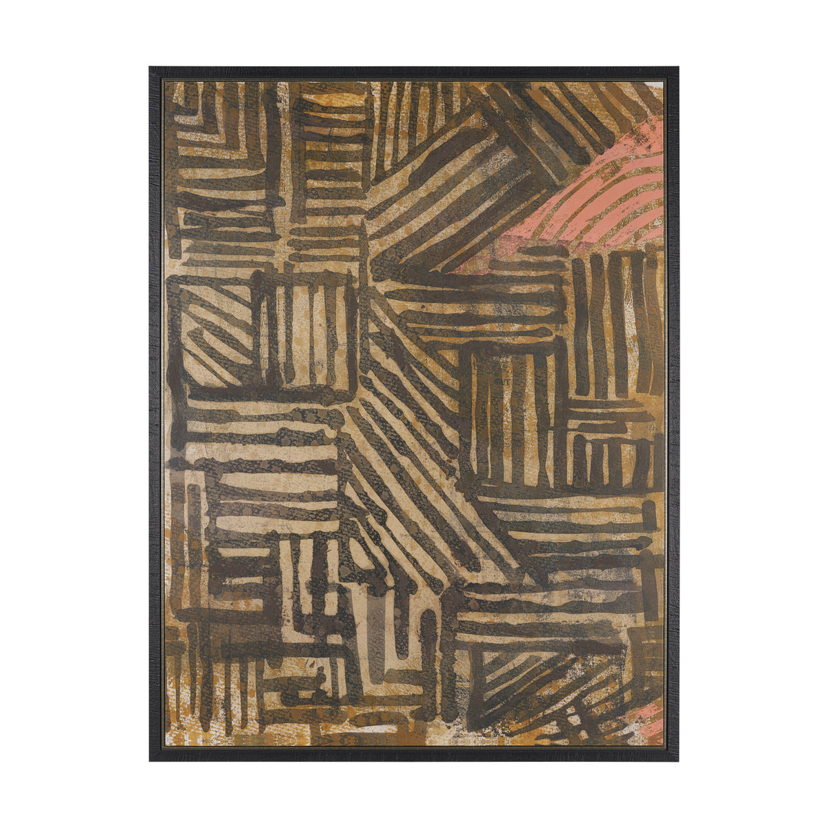 Bronze Geometry II by Mercana Studio Hand-Embellished Textured Framed Canvas Artwork from Mercana - Luna Furniture