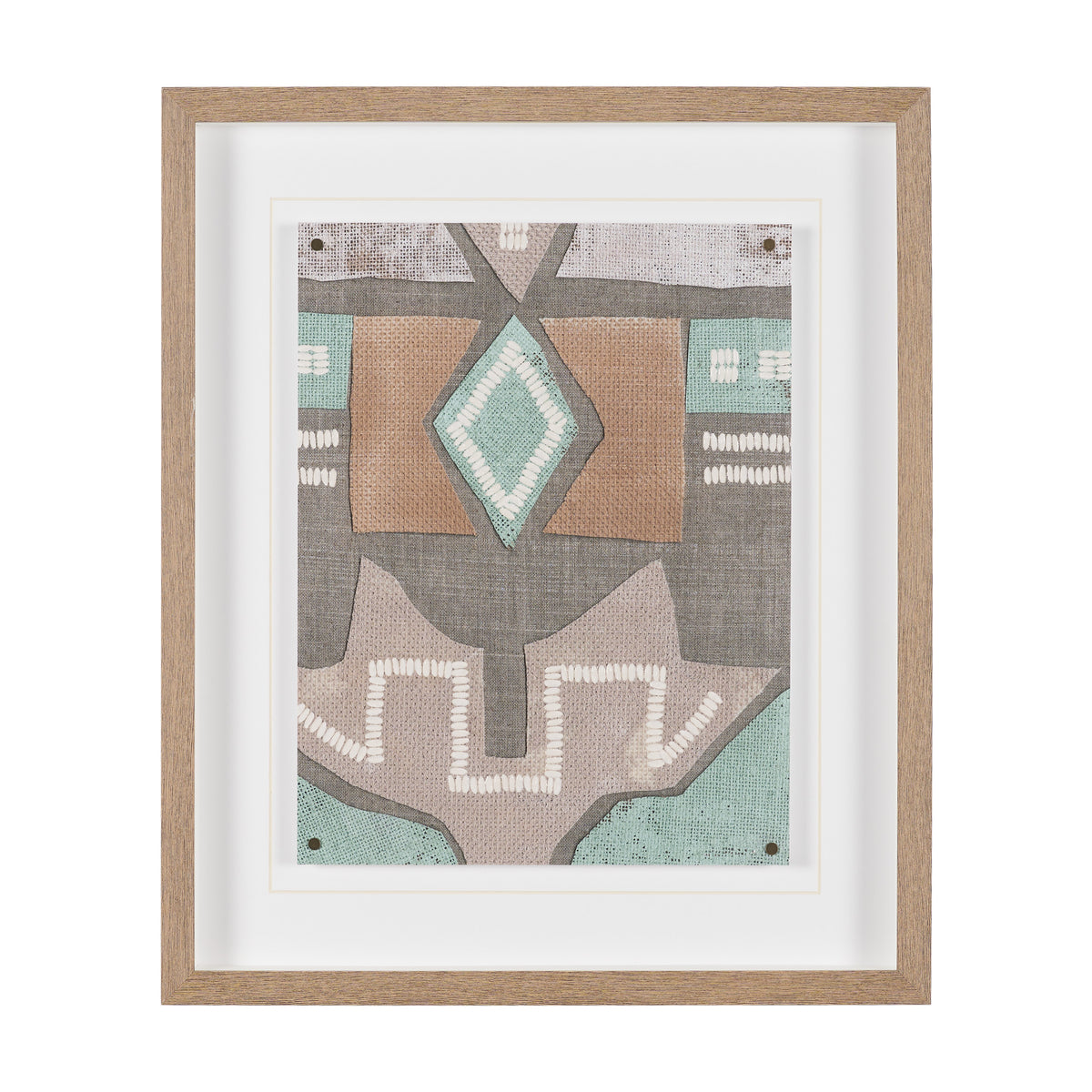 Fabric Fantasia - Maumbo by Maja Gunnarsdottir Textured Framed Artwork Matted under Glass from Mercana - Luna Furniture
